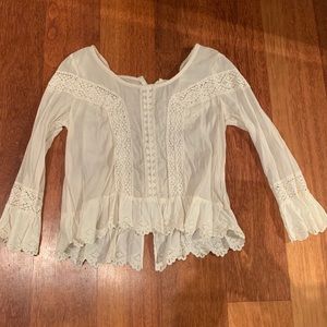 Free People White Top